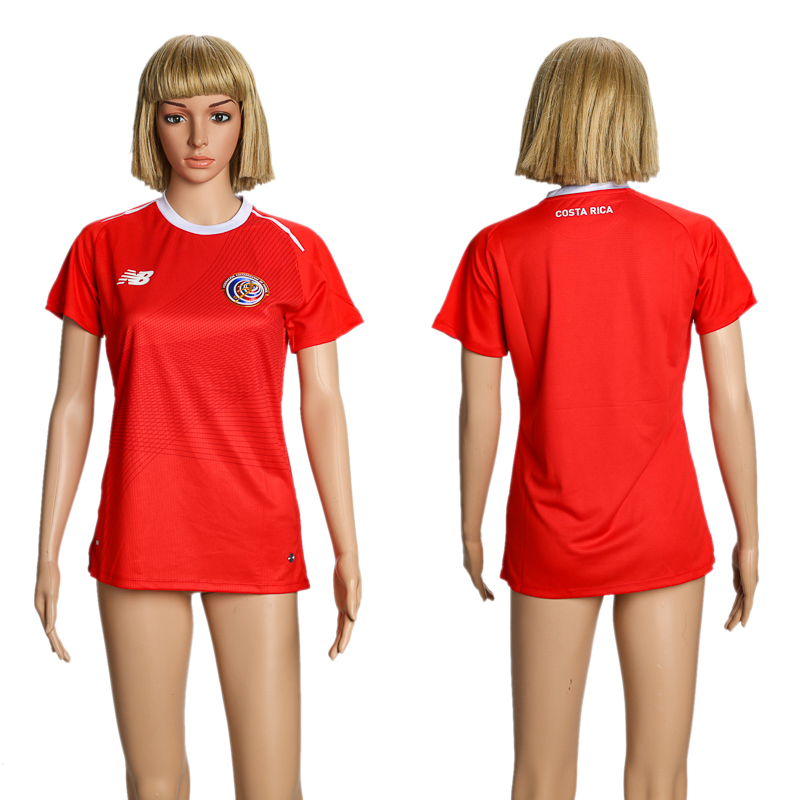 2018 Women World Cup Costa Rica home soccer jersey
